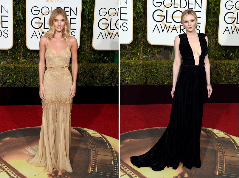 Rosie-Huntington-și Kirsten Dunst_Golden Globes 2016